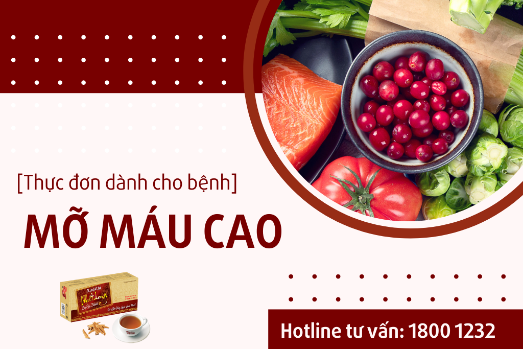 Thực đơn dành cho người bệnh mỡ máu cao