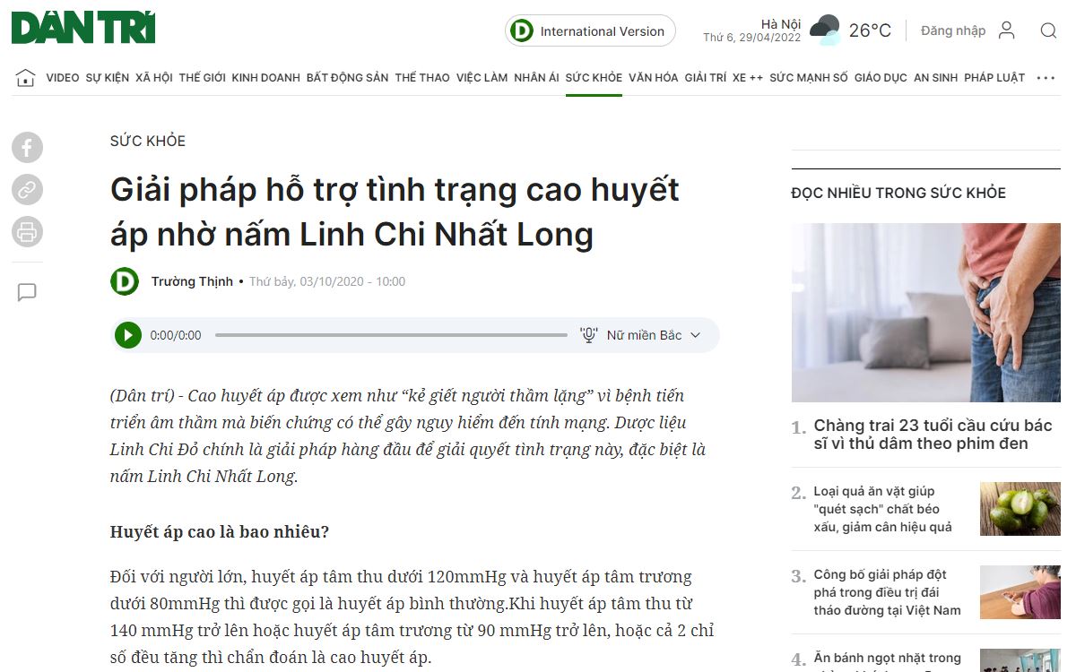 Báo Dantri nói gì về chúng tôi